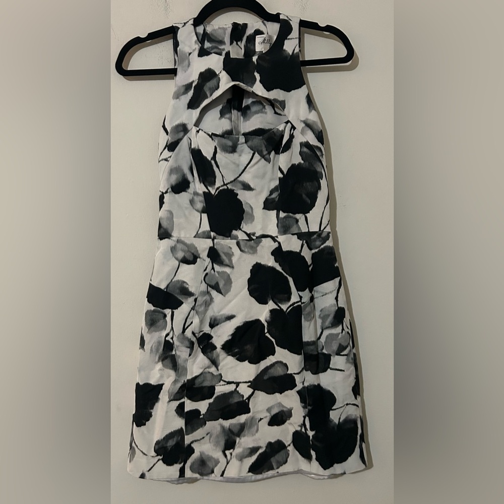 Milly of New York Black and White Cocktail Dress